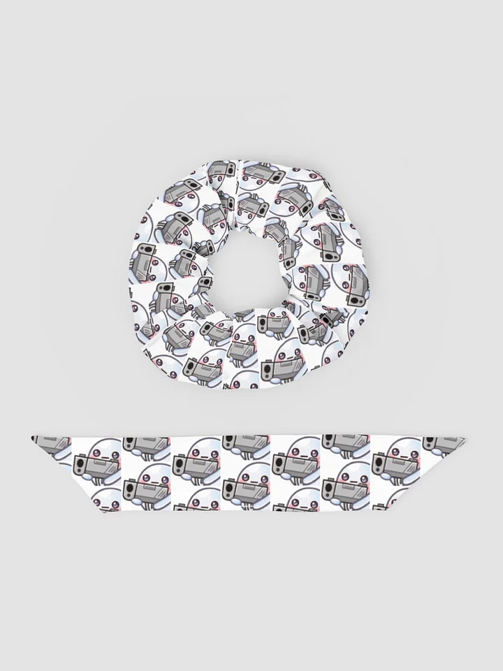 Ghostie w/ Gun All-Over Print Recycled Scrunchie product image (2)