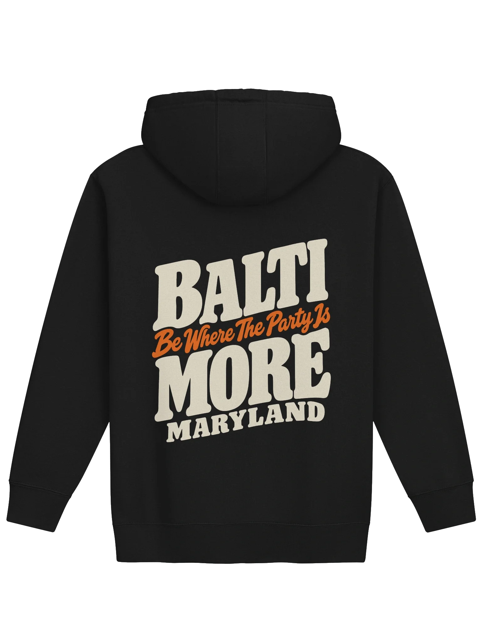 Fantasm Baltimore Nights Premium Hoodie, Black, Back view