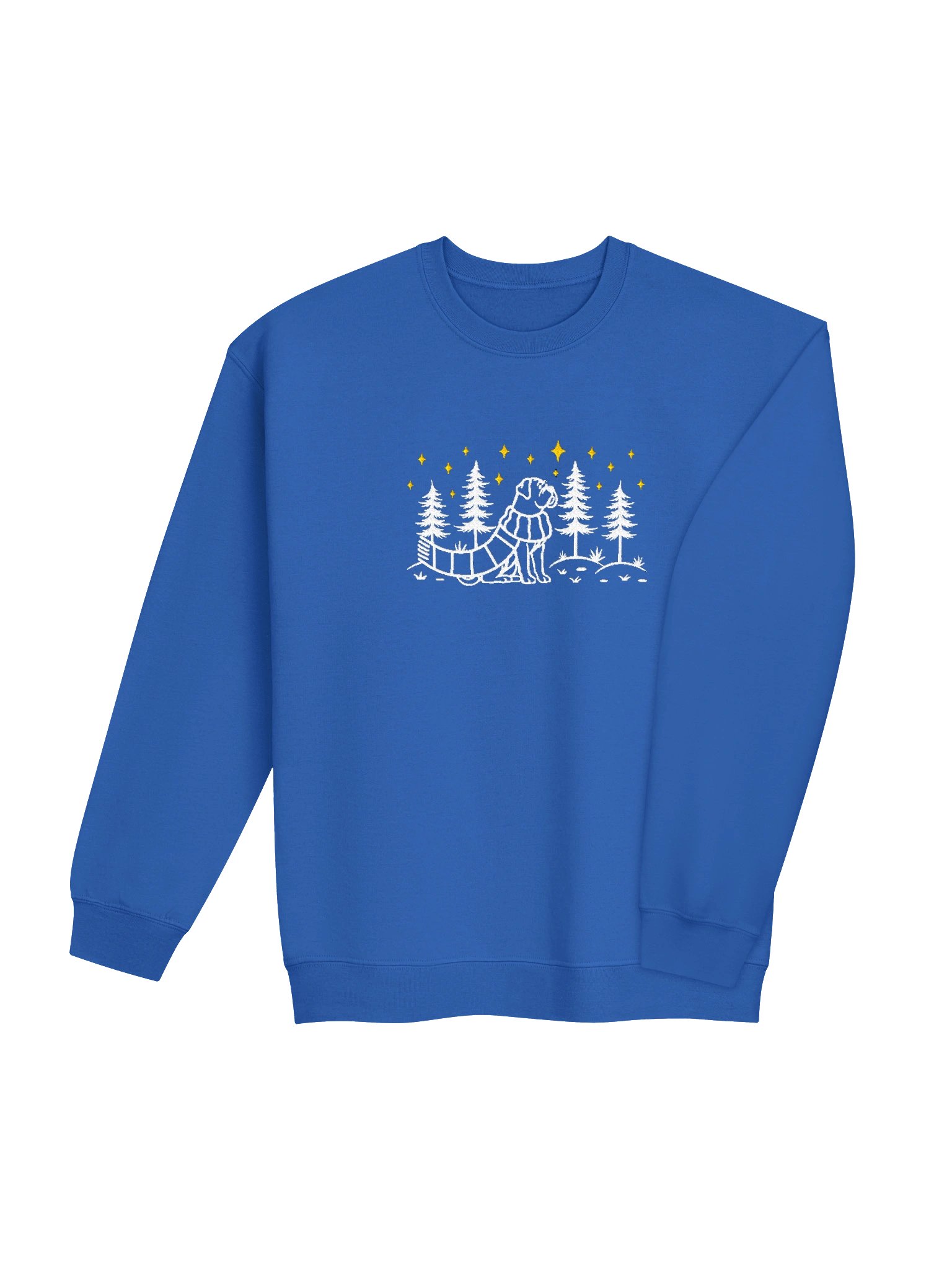 Bullmastiff Winter/Christmas Line Art Design Embroidered Sweatshirt product image (36)