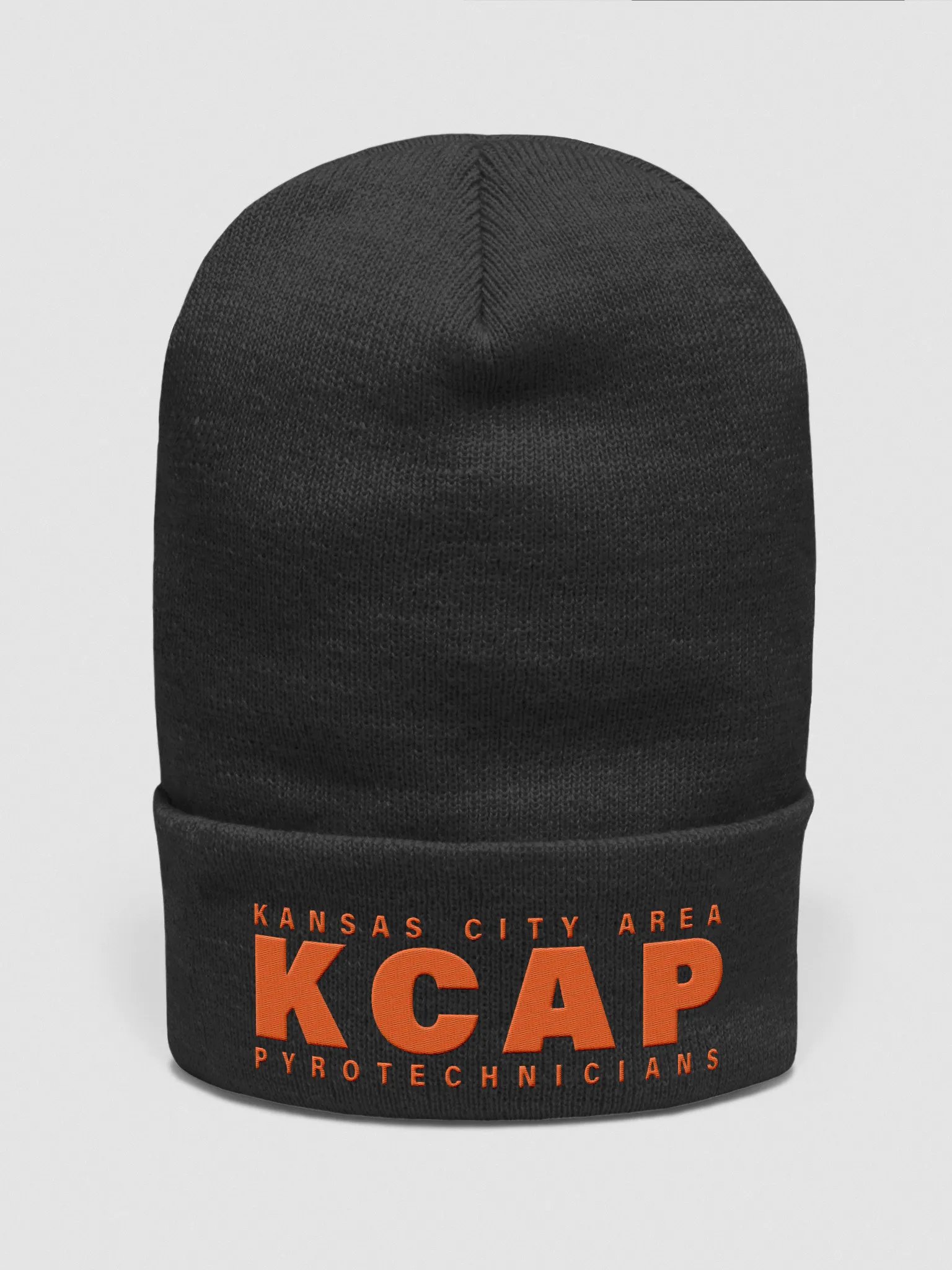 Embroidered Beanie - Orange KCAP product image (1)