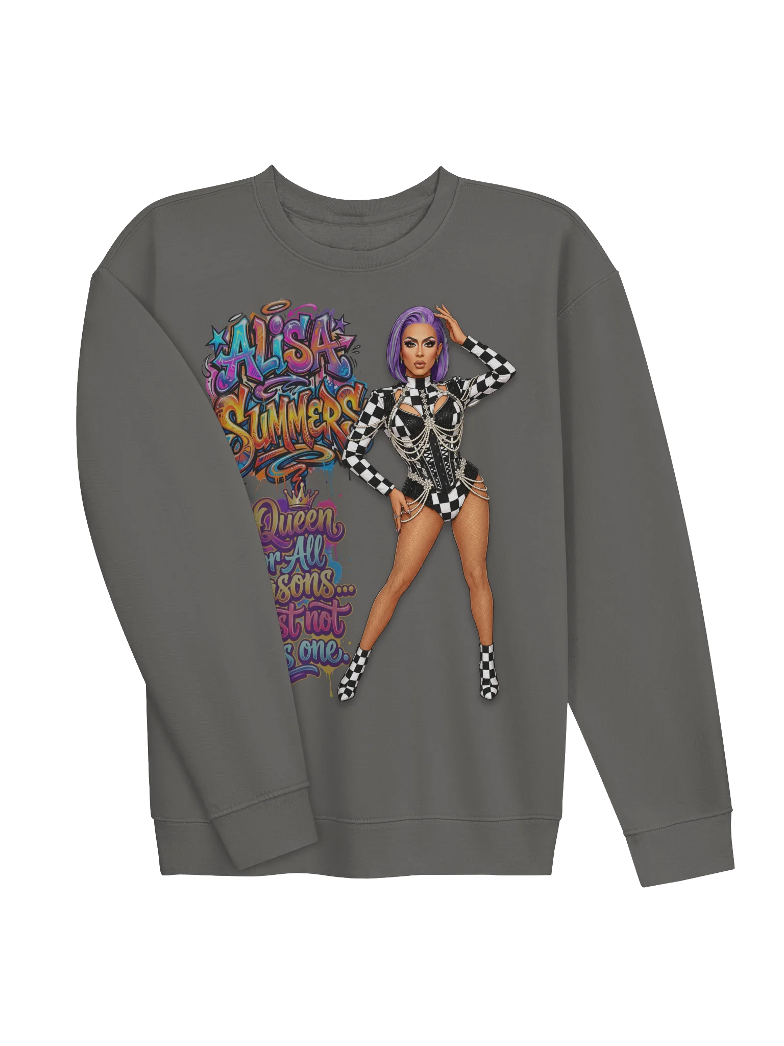 "Queen for All Seasons" Full Graphic Crewneck Sweatshirt product image (3)