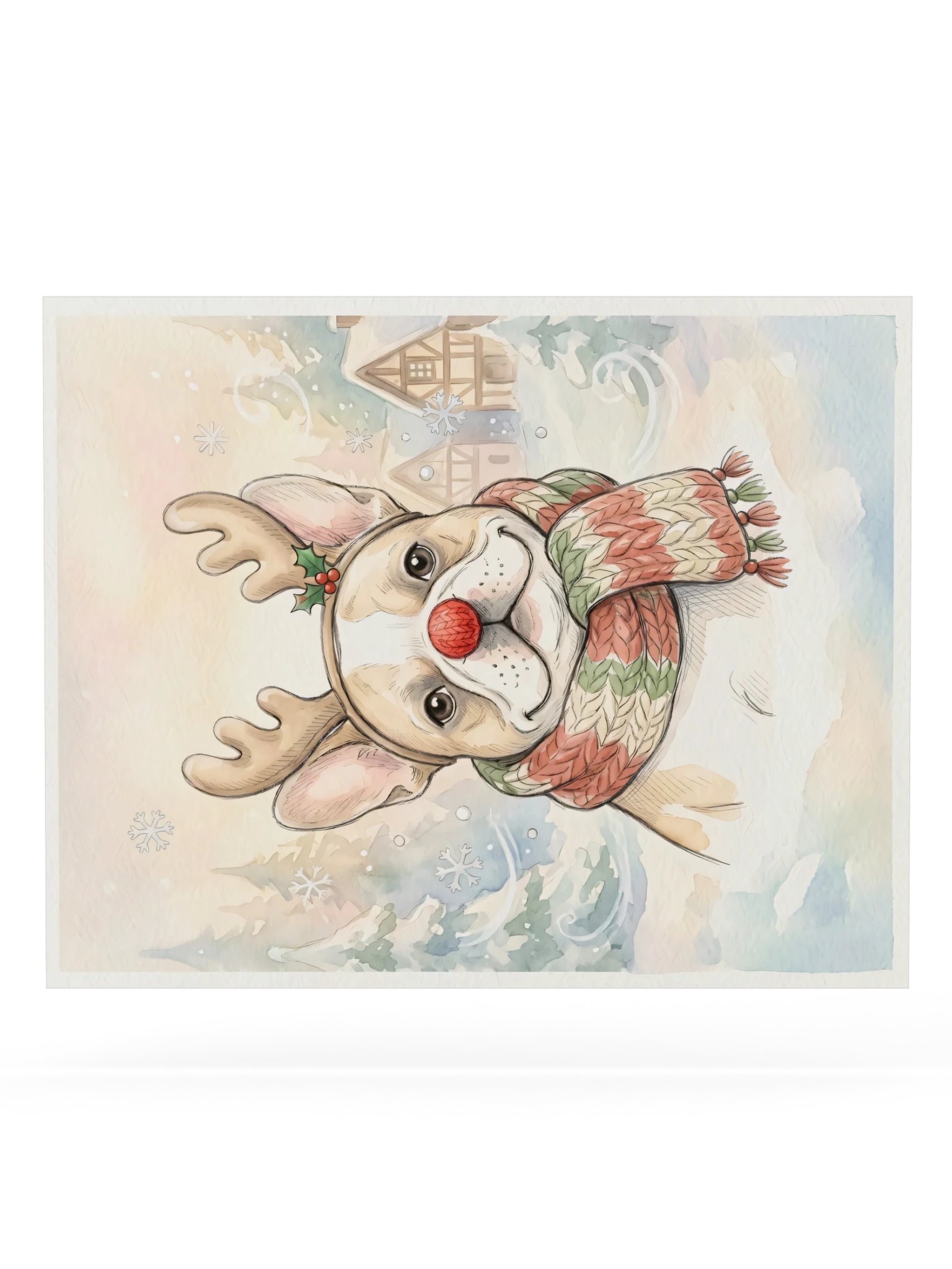 Reindeer Frenchie Poster product image (20)