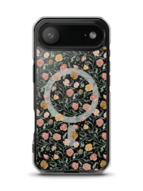 MagSafec lear case for iPhone, magical garden of Renaissance. Artistic floral protection with timeless elegance product image (19)