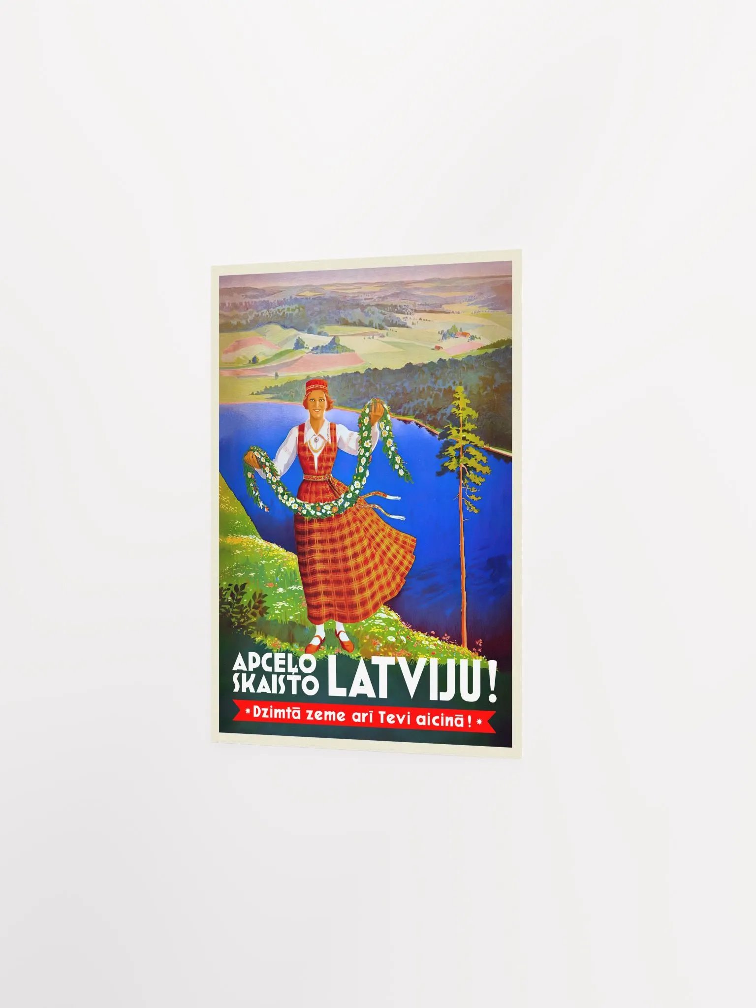 Latvia poster, Jurmala, Liepaj, 1934 — retro travel poster, vintage travel art, retro travel wall art, retro travel print product image (7)
