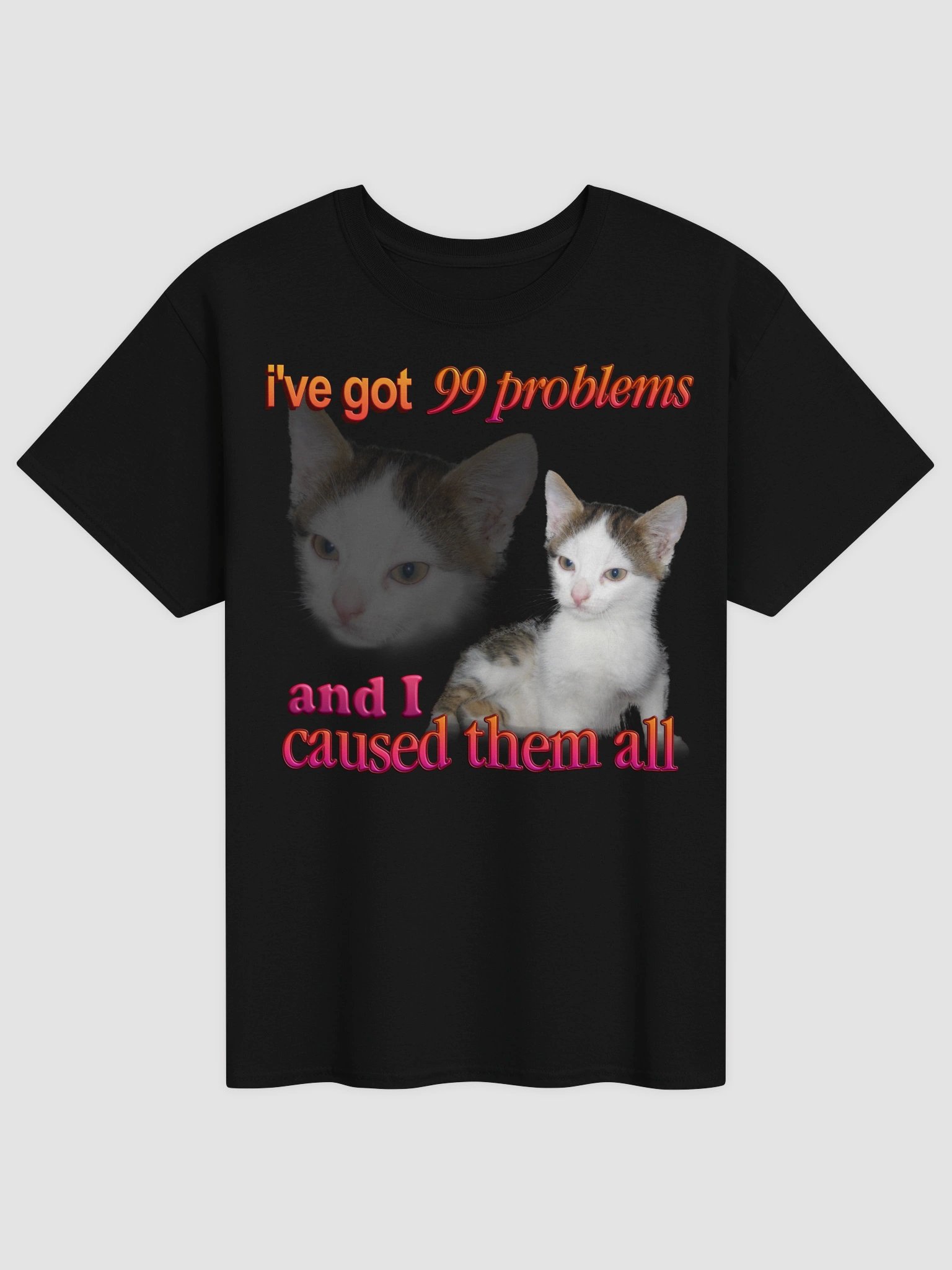 99 problems- Cat T-shirt product image (25)