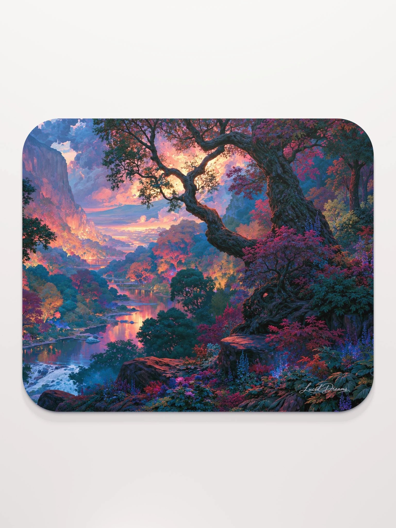 Twilight Valley of Trees Mousepad product image (2)
