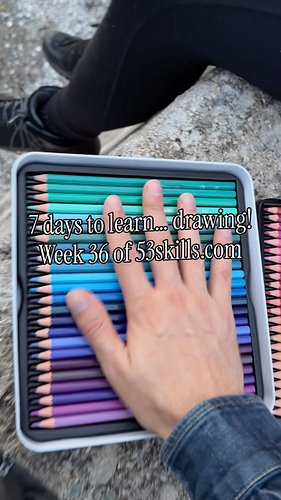Learning to draw in 7 days! Week 36 of #53skills