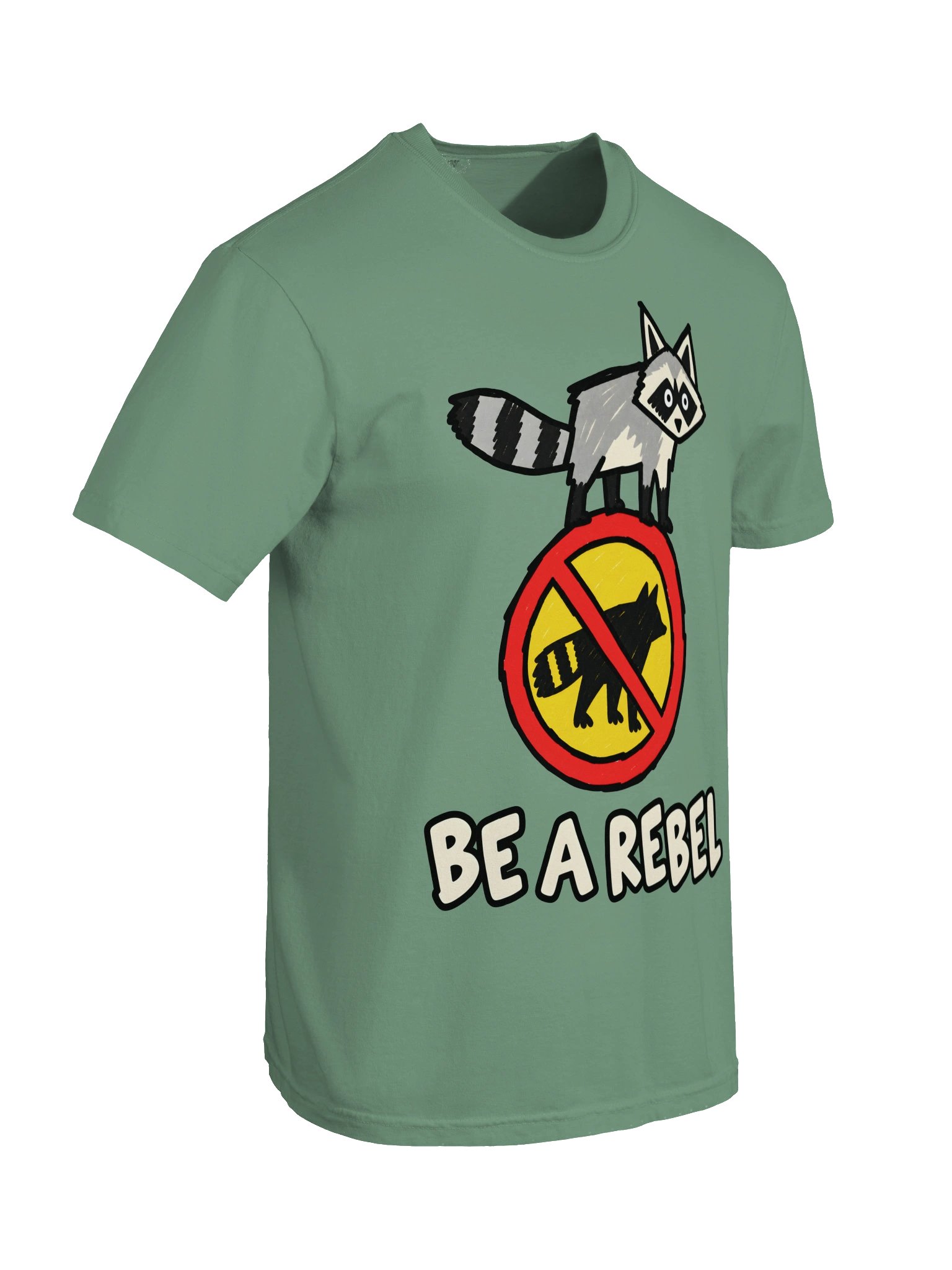 Be a Rebel Raccoon Heavyweight Graphic Tee product image (10)