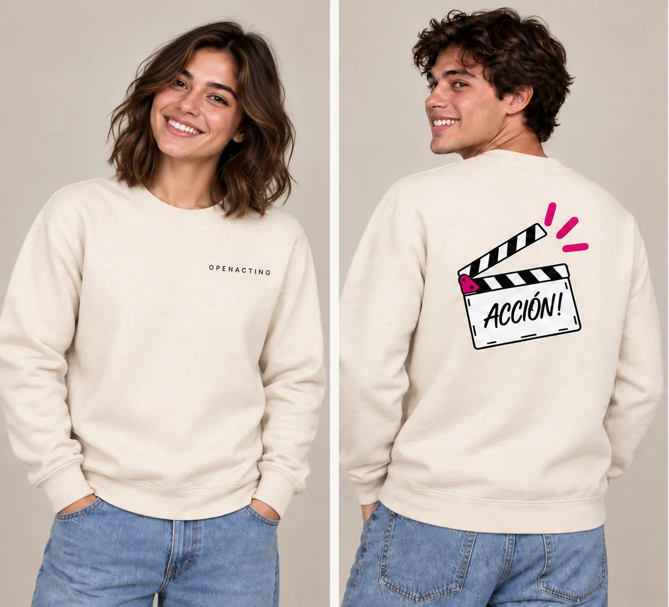 Sudadera sin capucha «ACCIÓN!» product image (1)