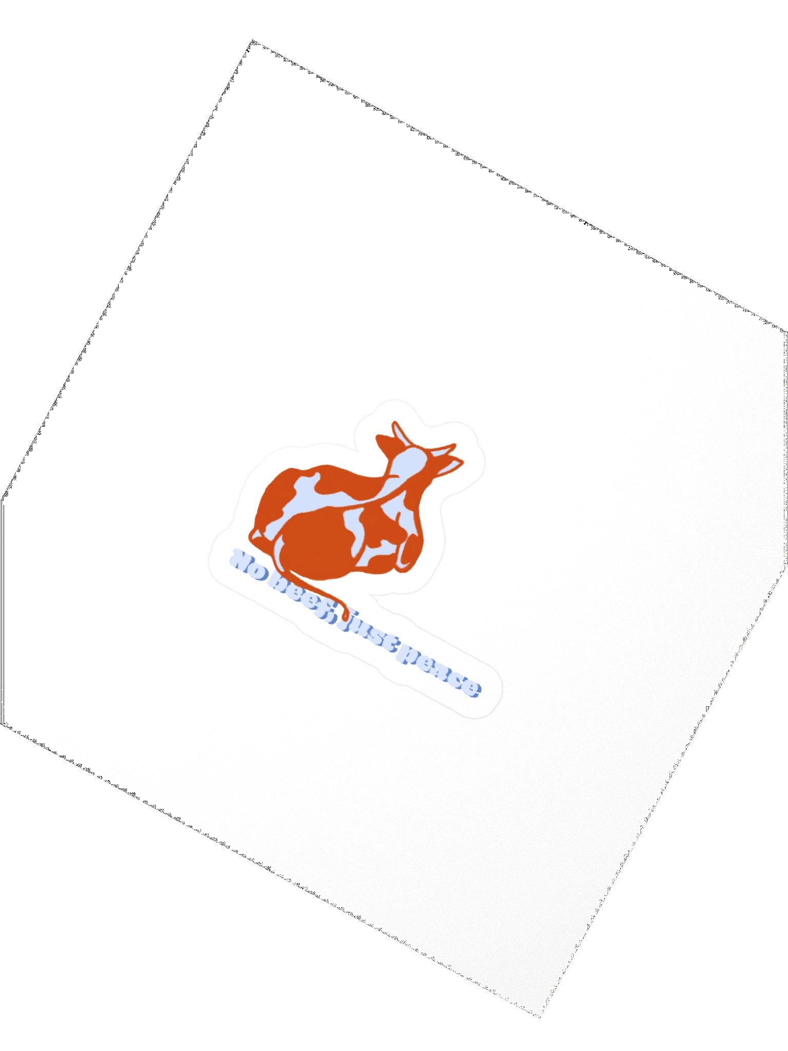 No beef, just peace - Sticker product image (2)