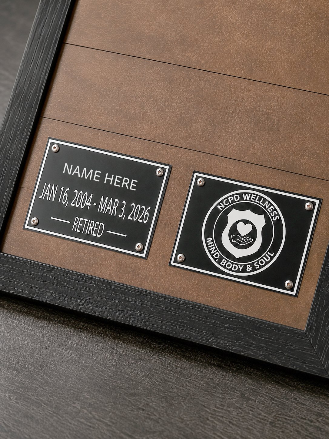 Custom 3D Retirement Badge Plaque product image (3)