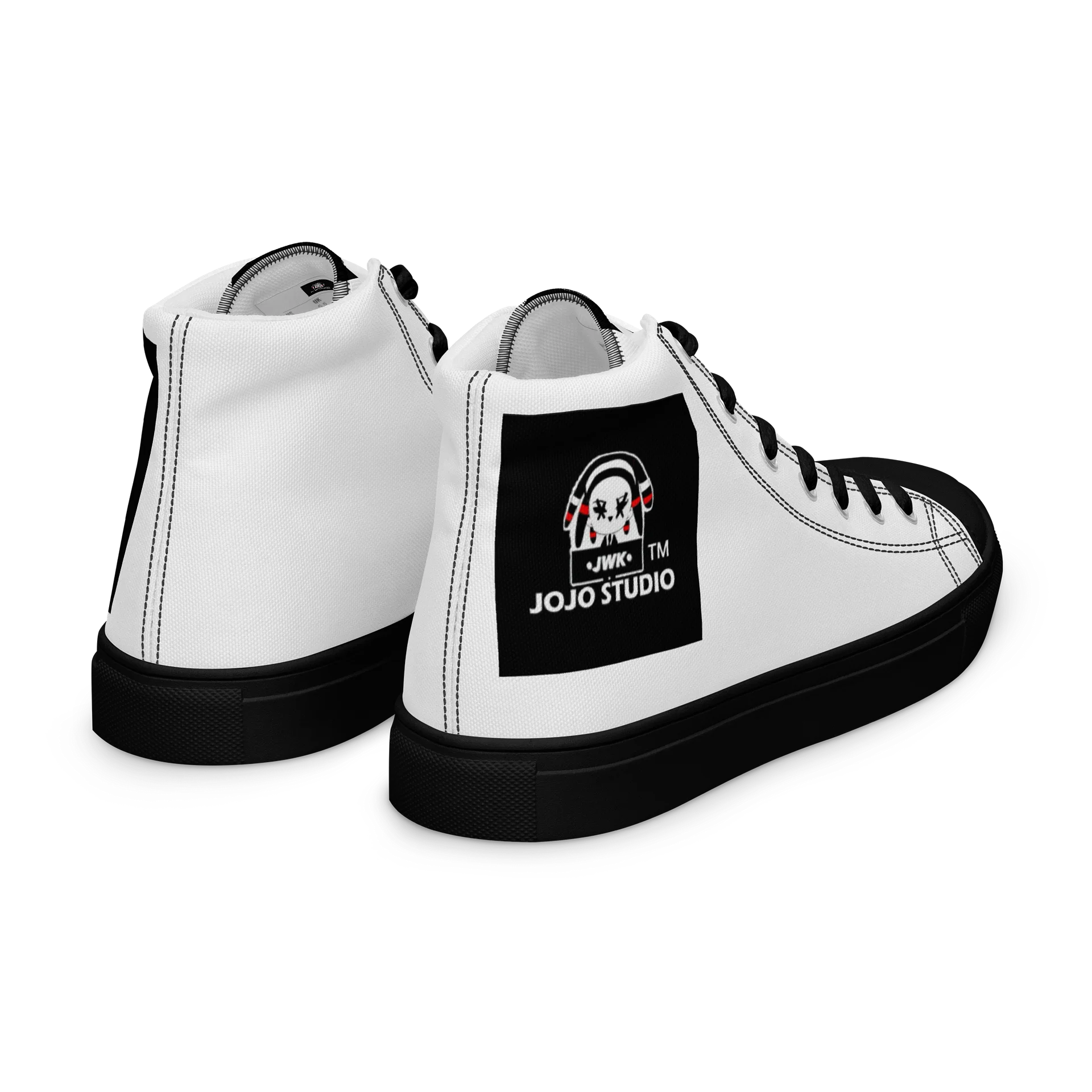 Jozef Kayembe High Top Canvas Shoes | JWK JOJO STUDIO product image (7)