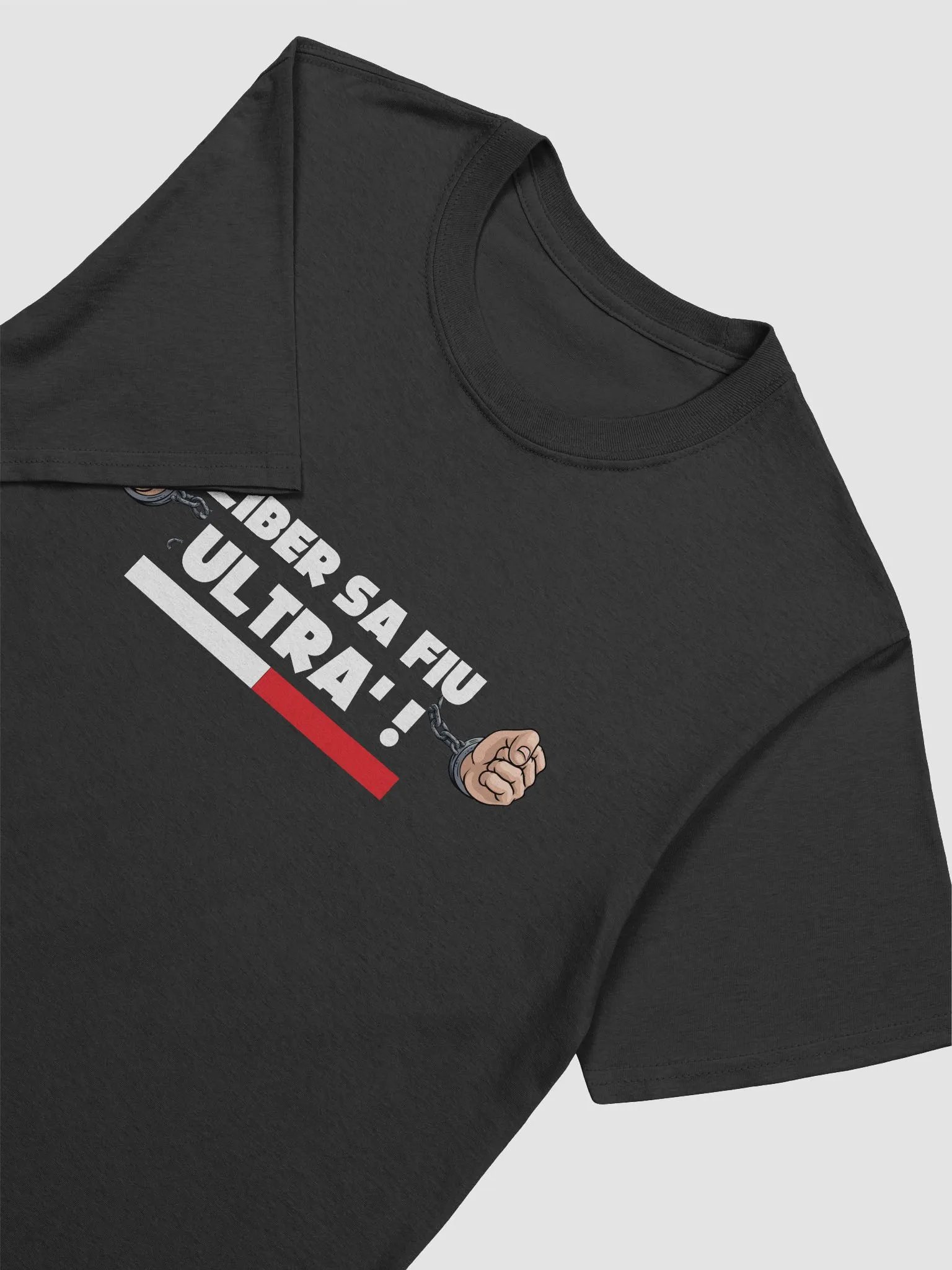 Tricou Liber să Fiu Ultra' || Alb și Roșu product image (3)
