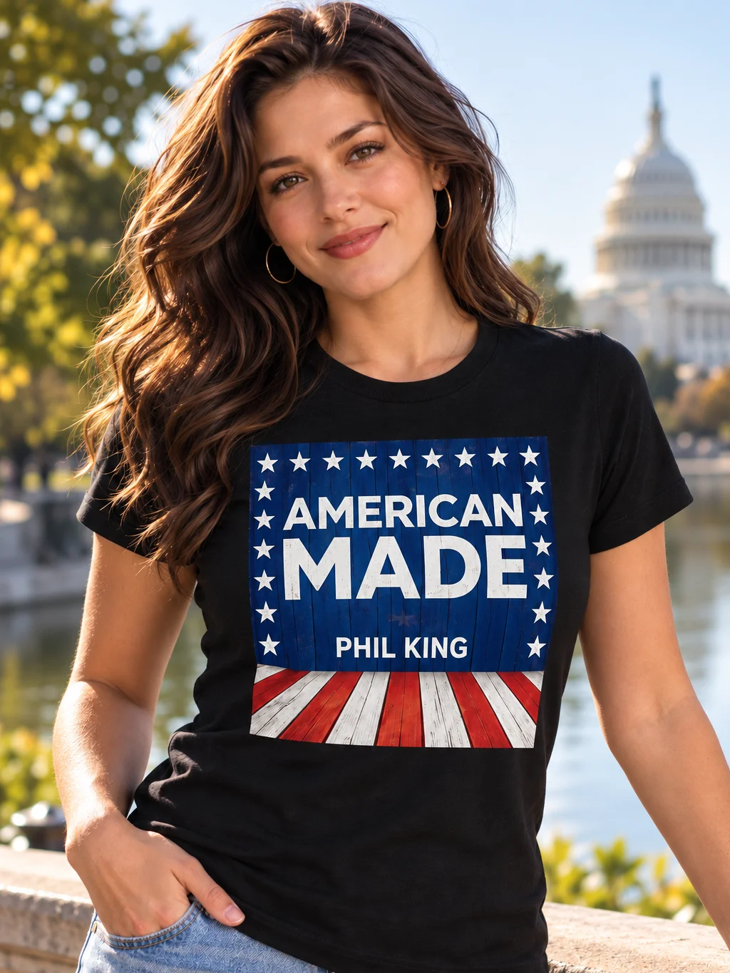 American Made — Ladies Fit T-Shirt product image (1)