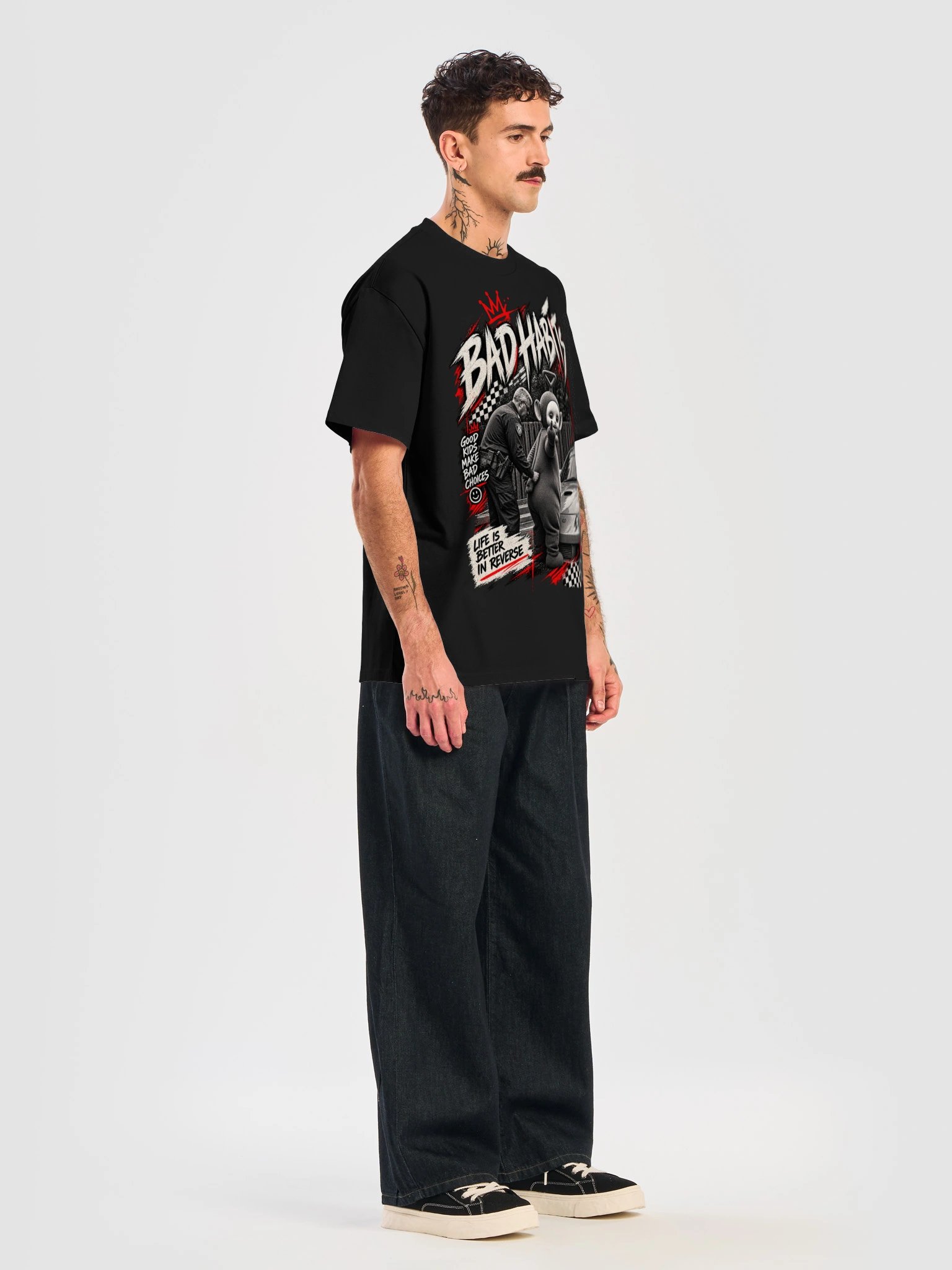 BAD HABITS – Vintage Street Racing T-Shirt product image (26)