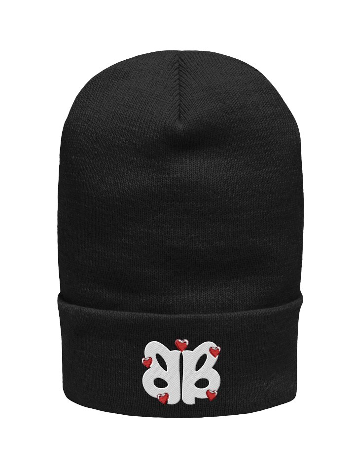 red hearts beanie product image (1)