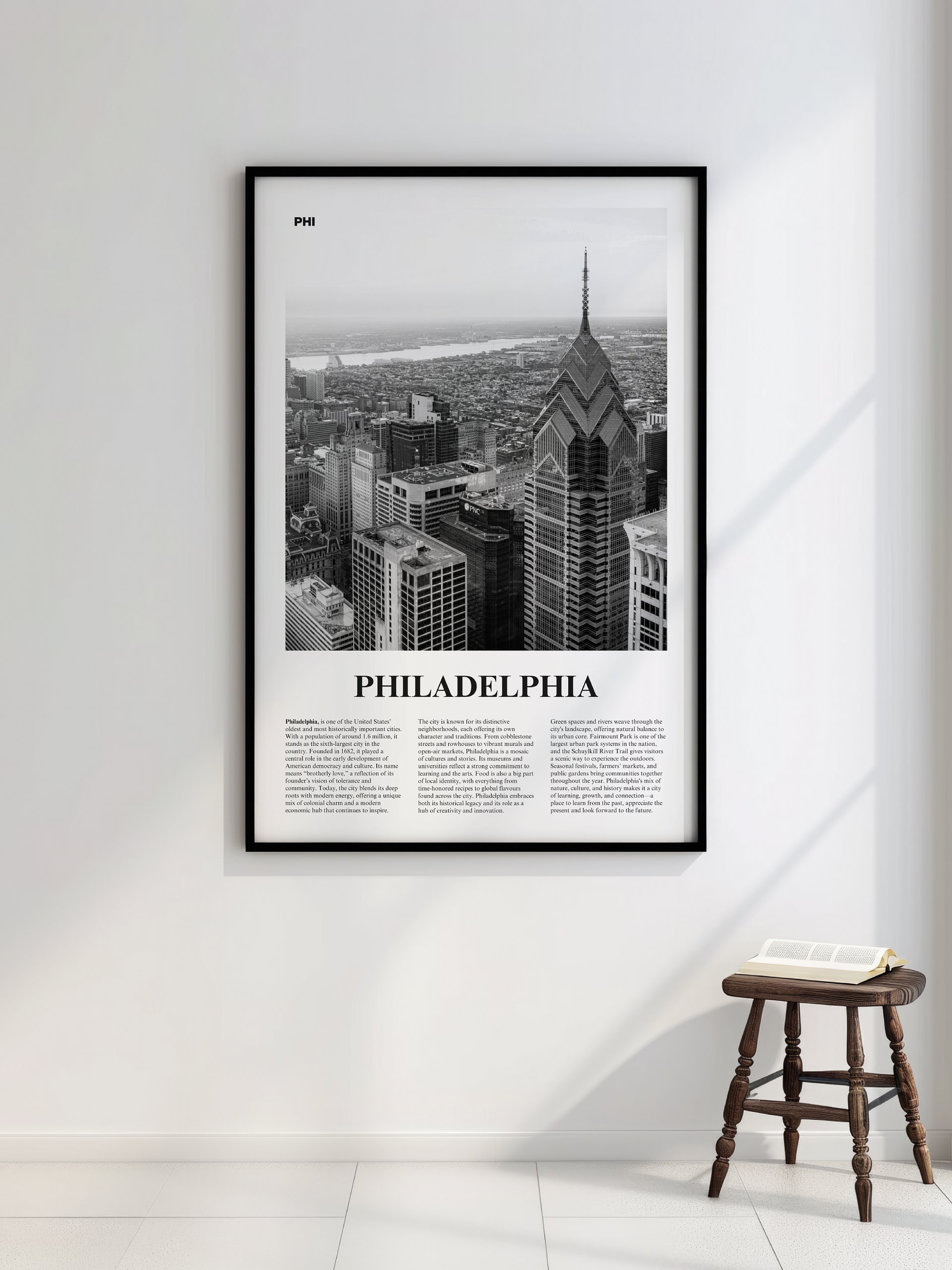 Philadelphia 01 Newspaper Poster | Framed product image (2)