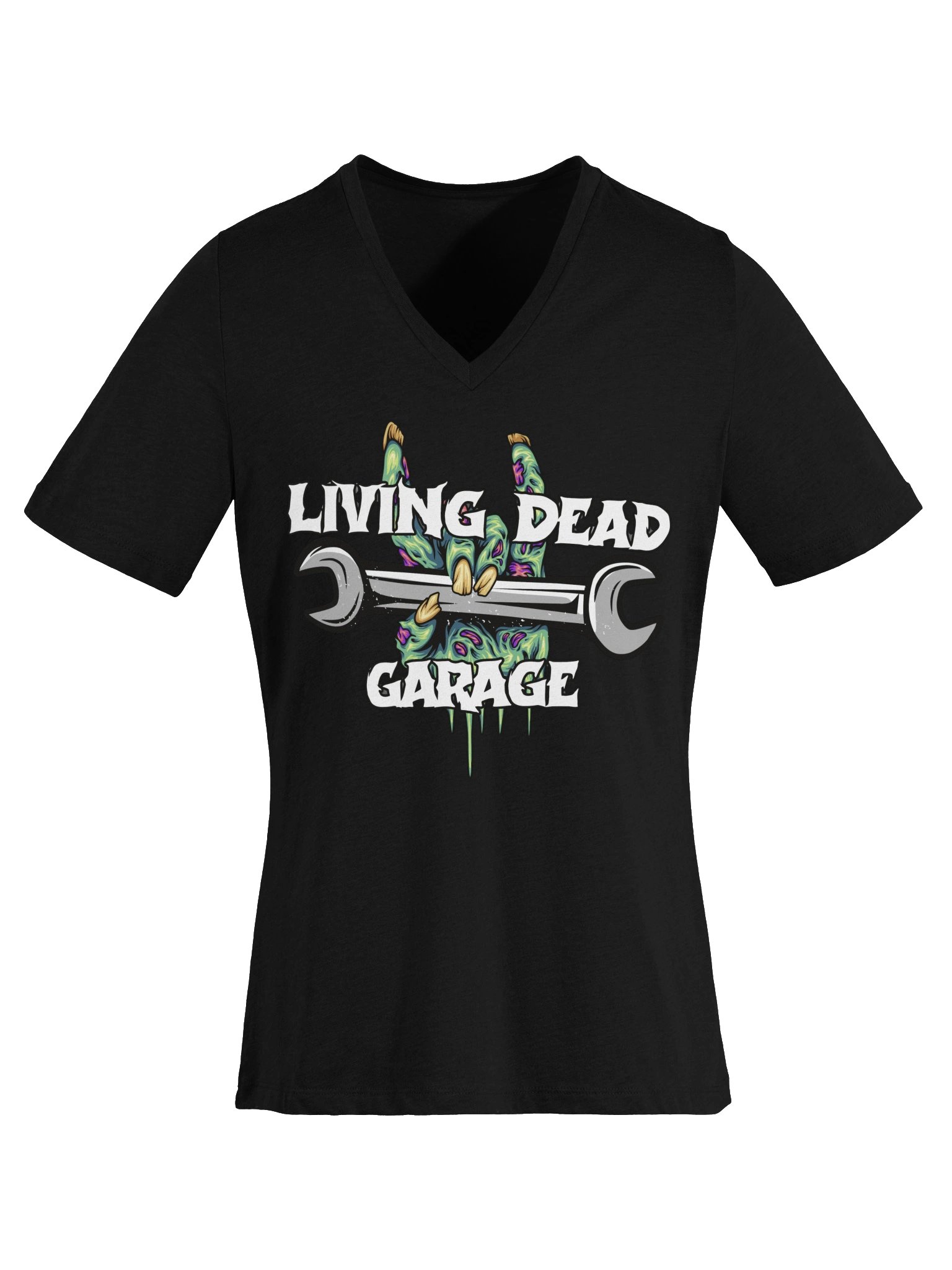 Living Dead Garage Womens V-neck product image (14)