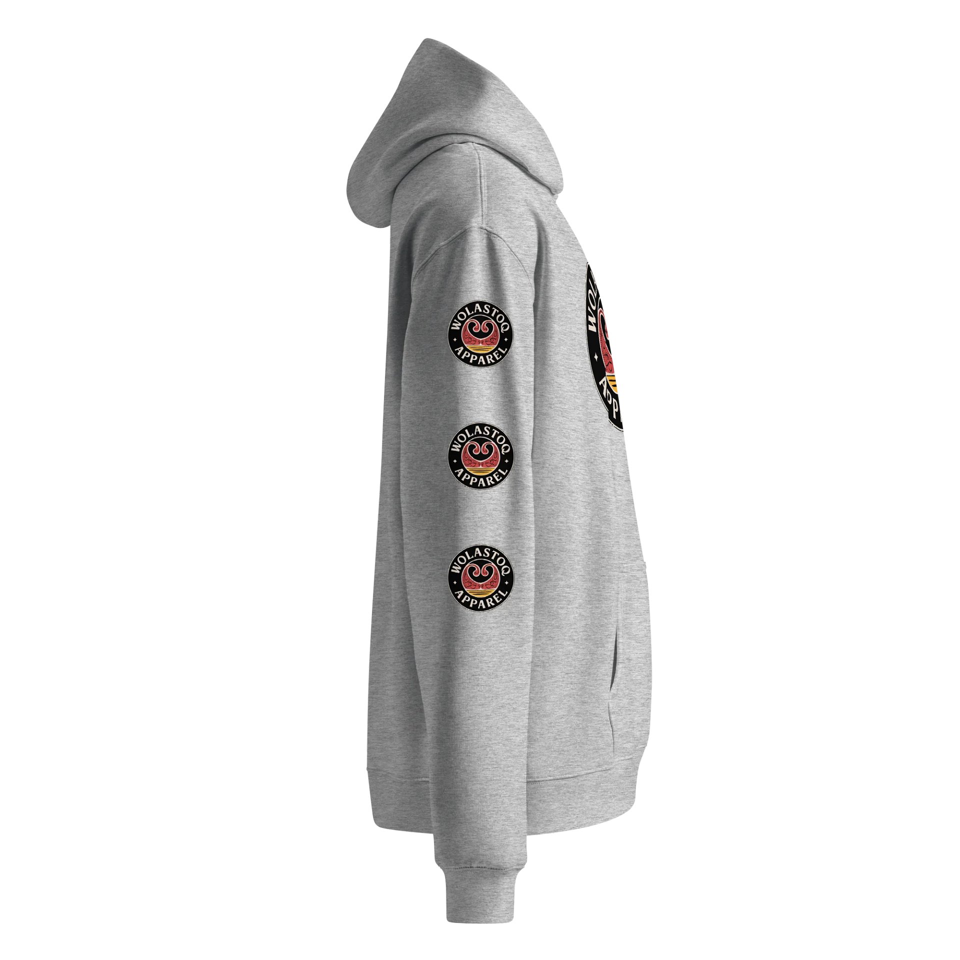 Red Symmetry Unisex Oversized Hoodie product image (4)