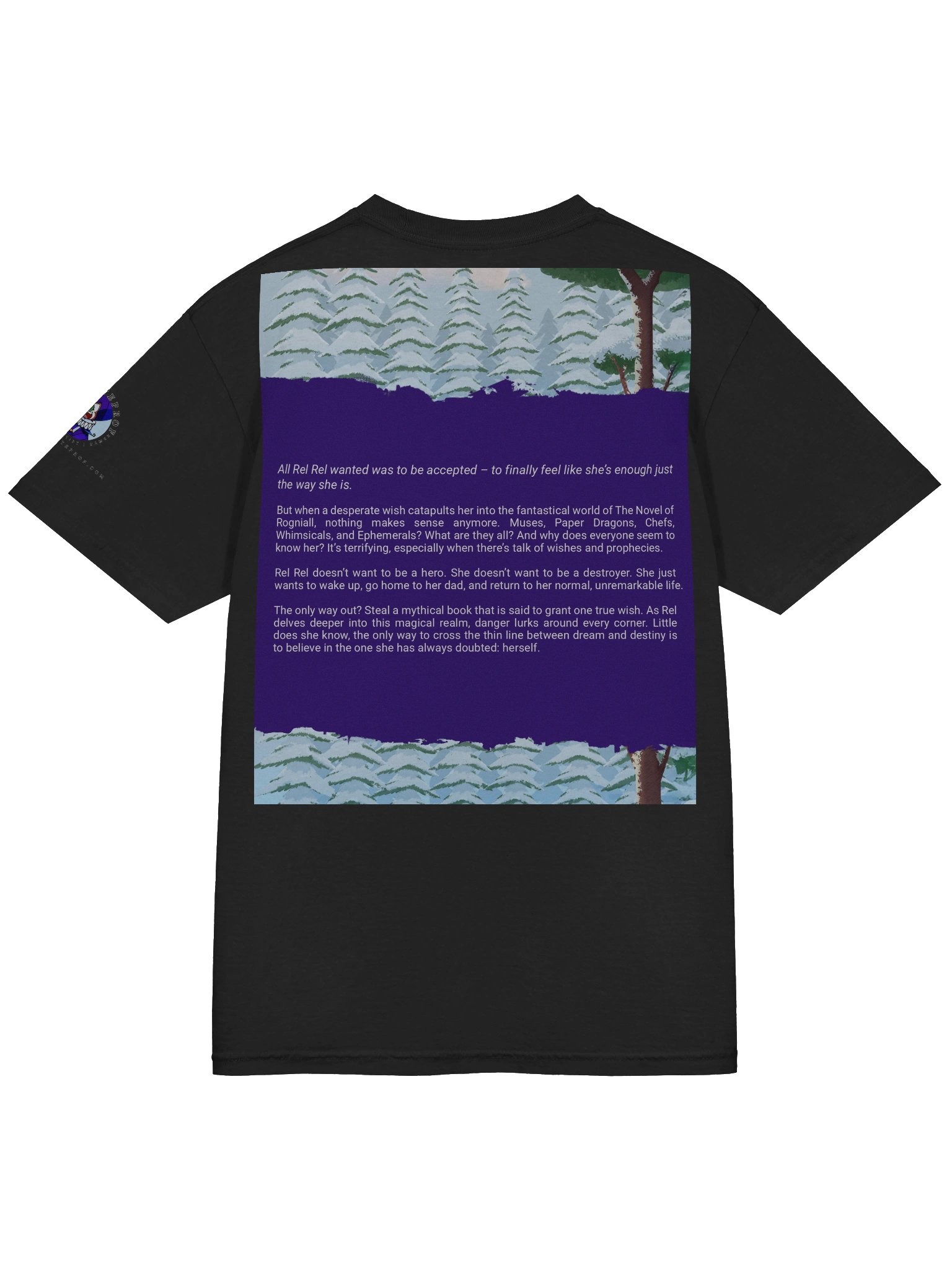 T-shirt "Adventures of Rel Rel Malidimus Mages [BOOK COVER]" product image (4)