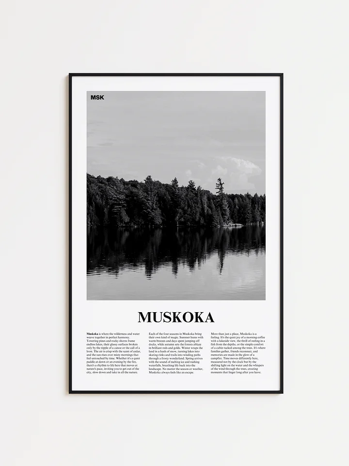 Muskoka 01 Newspaper Poster | Framed product image (1)