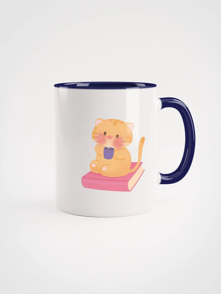 Books, Coffee & Cat Ceramic Mug product image (1)
