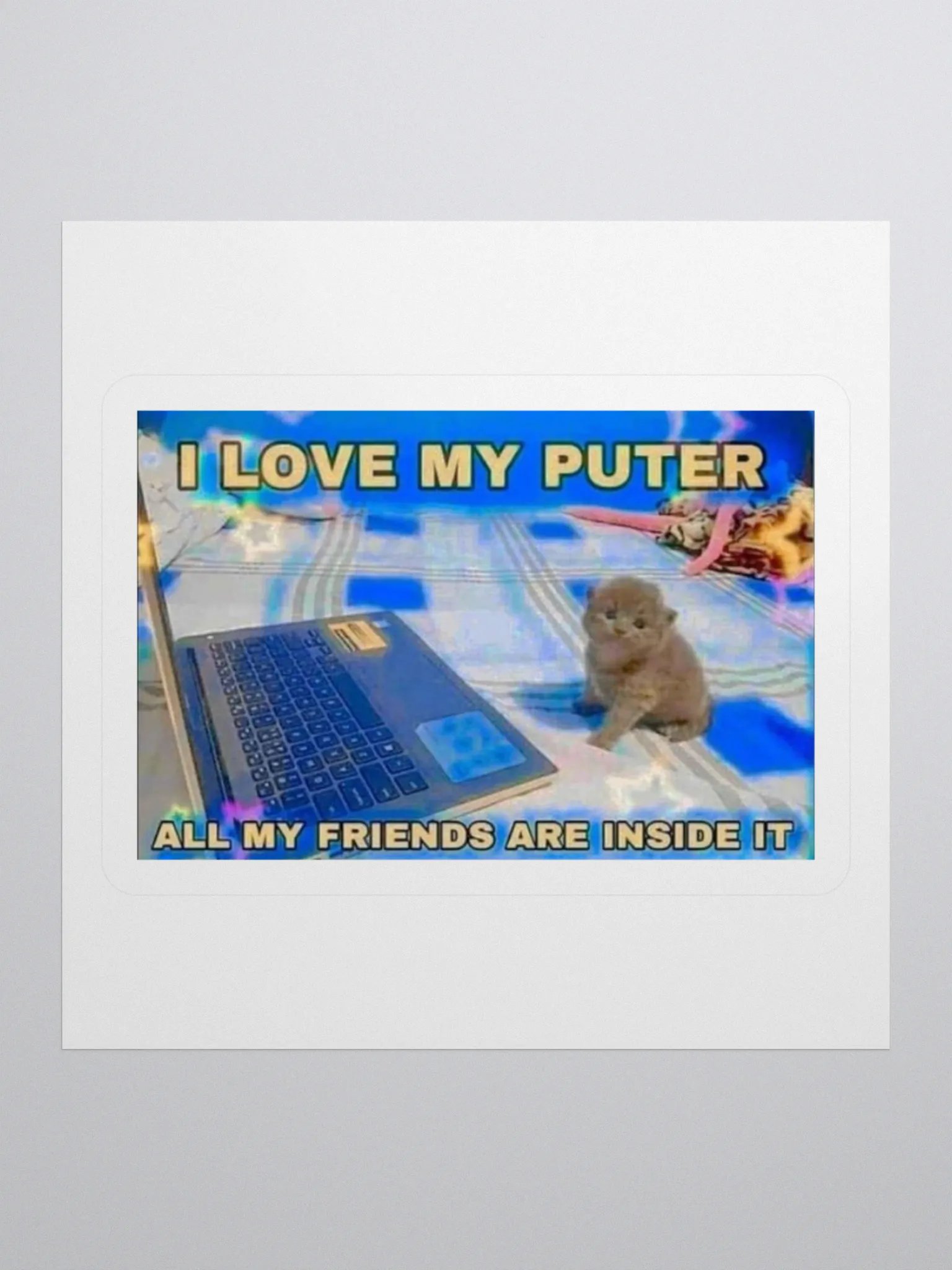 I love My Puter Sticker product image (1)