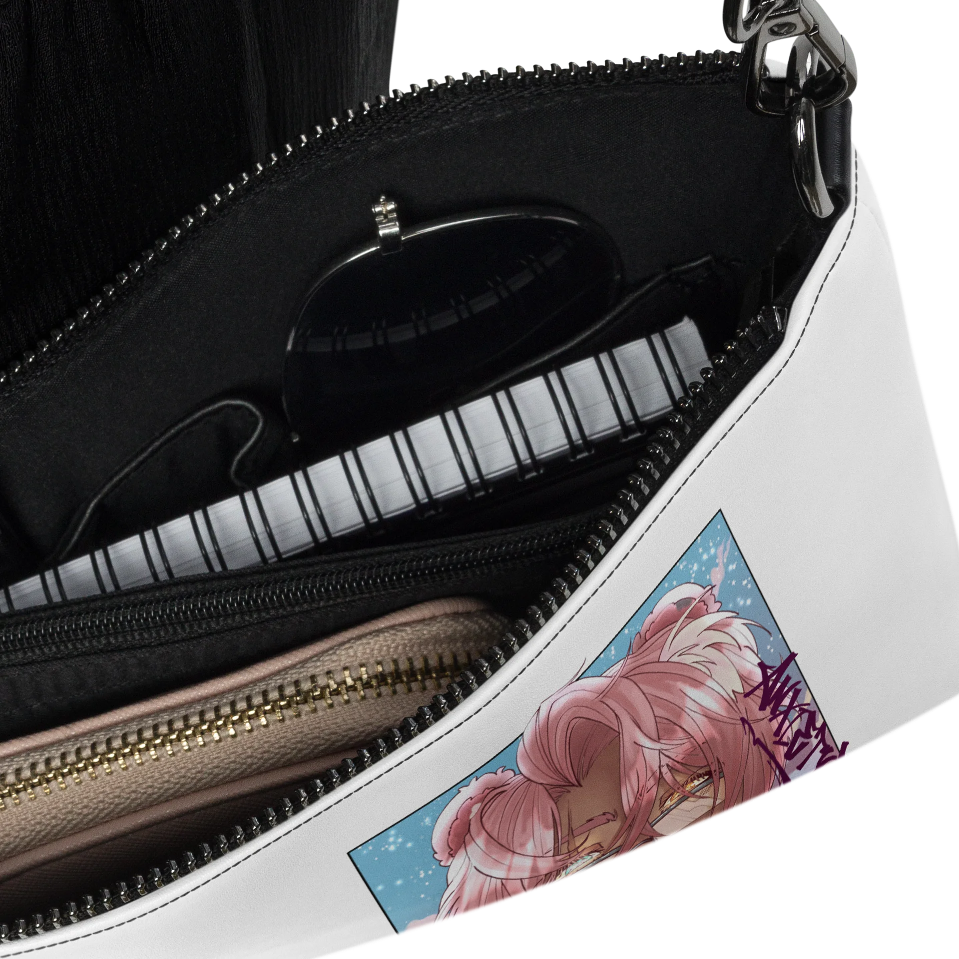 Faces of Anxiety Bear Crossbody Bag product image (6)