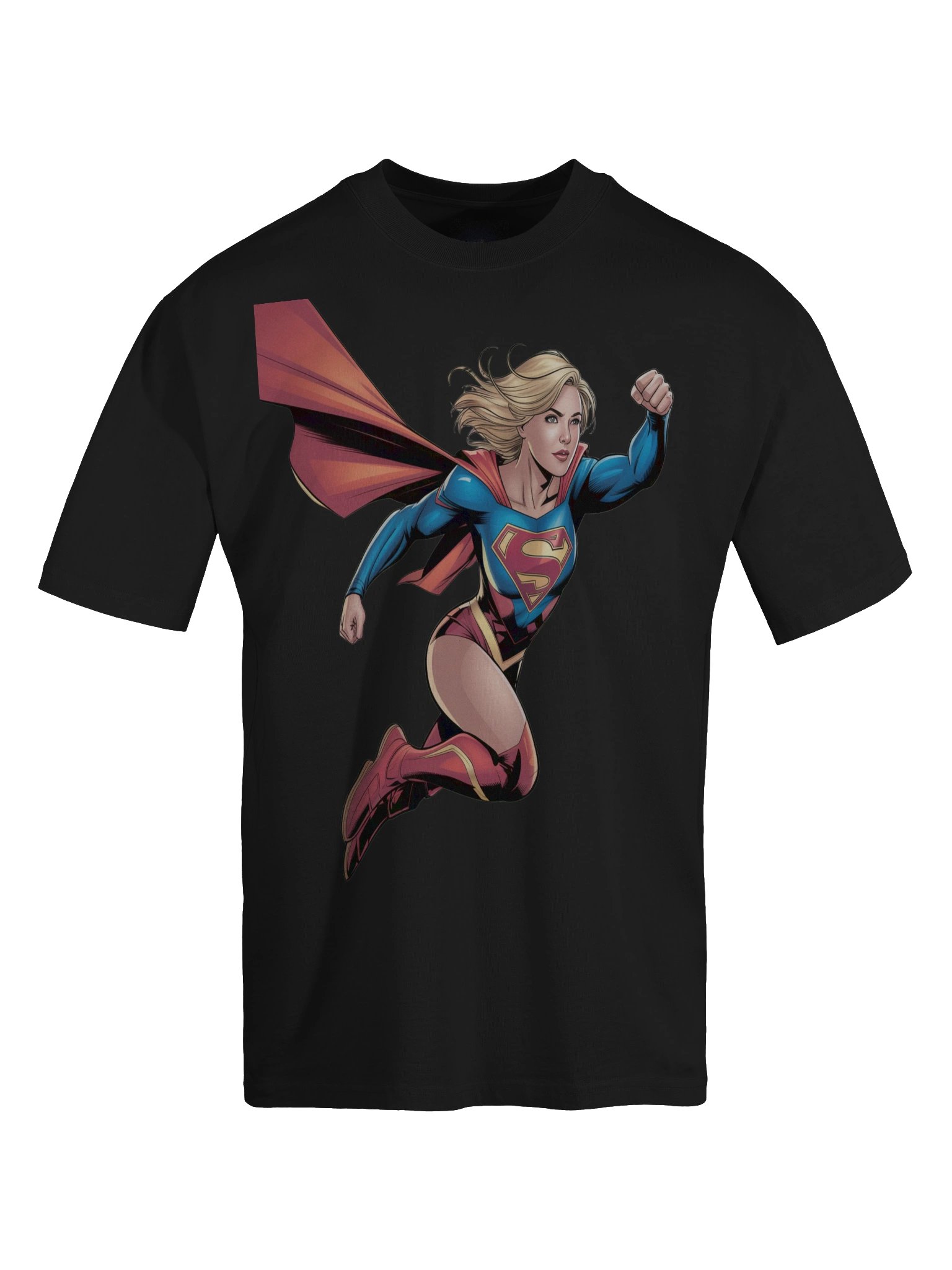 Supergirl Stellar Shadow Oversized Faded T-Shirt product image (1)