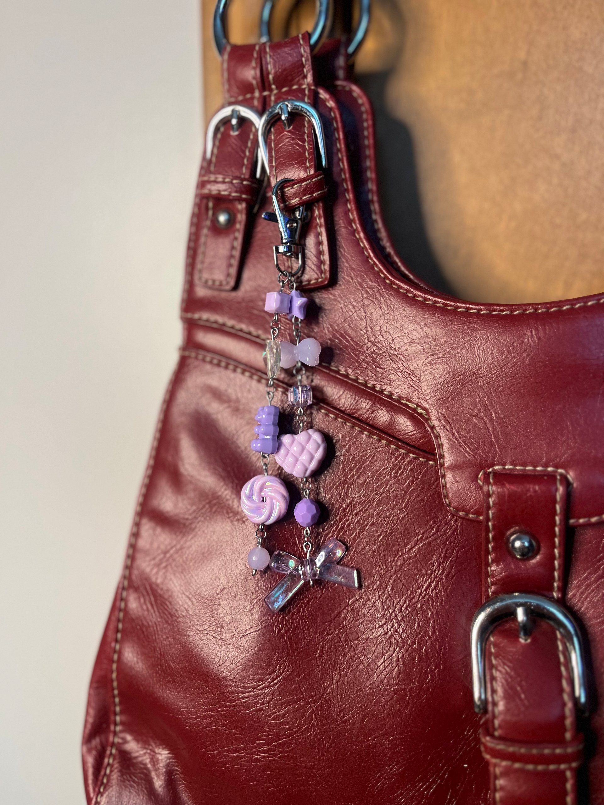 Purple Classic Bag Charm product image (1)