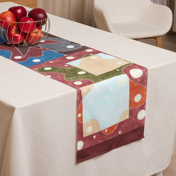 Cartoon University table runner product image (2)