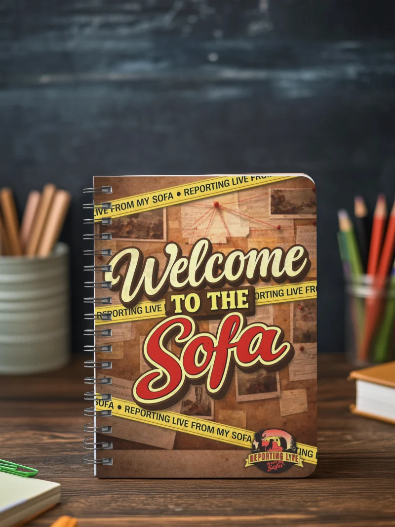 Welcome to the Sofa Crime Board Spiral Notebook product image (4)
