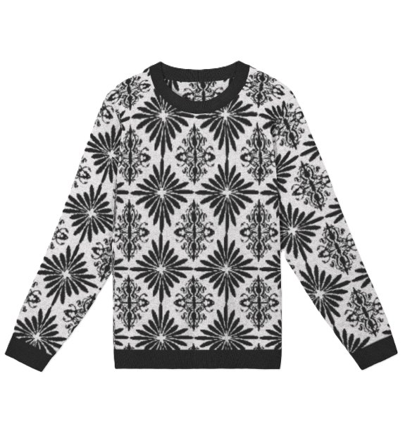Men's Jacquard Knitted Crewneck Sweater Classic Fit product image (1)