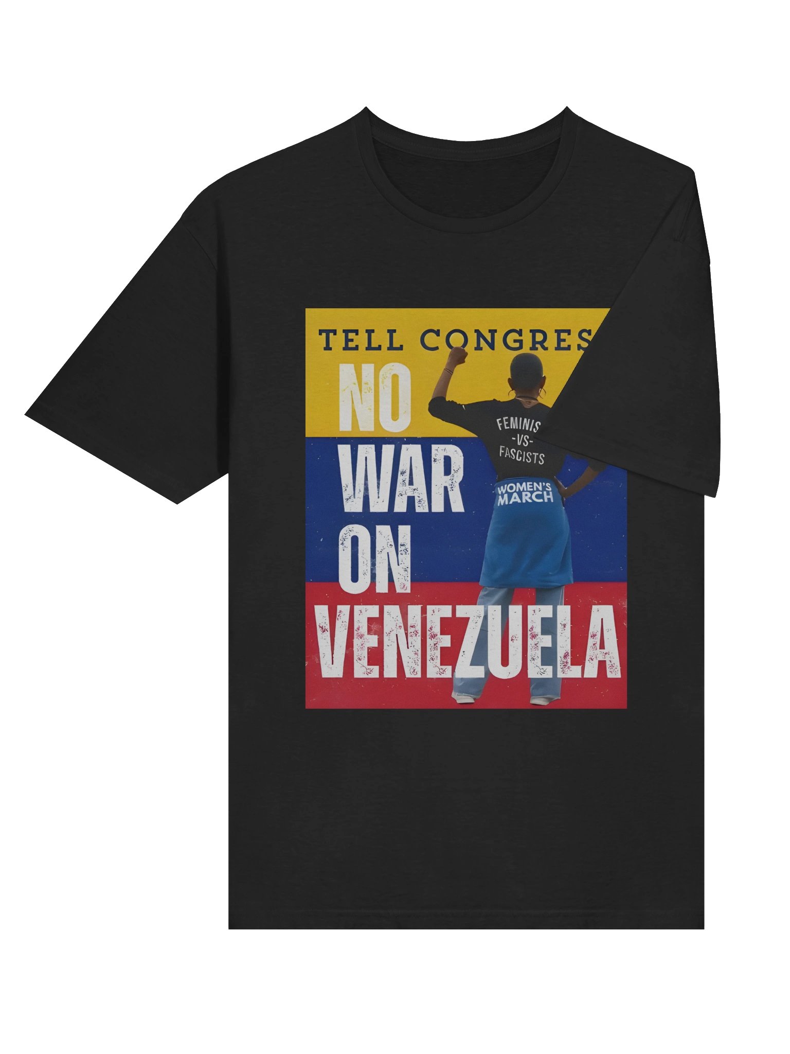 Tell Congress No War on Venezuela Shirt – Bold Anti-War Political Statement Viral product image (4)