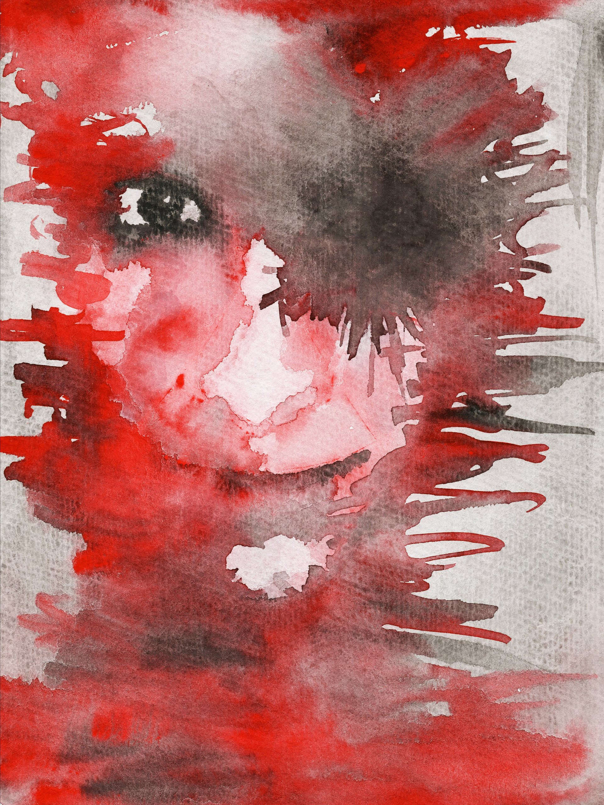 Look – Matte Print of Original Watercolour Portrait product image (1)