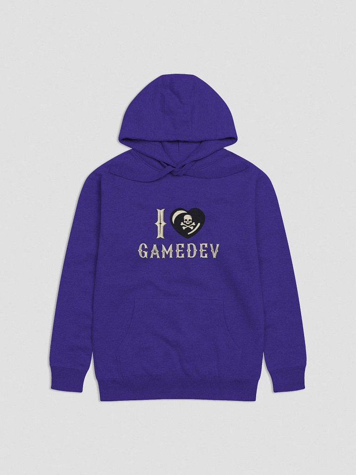 I Heart Gamedev Unisex Premium Cotton Hoodie product image (1)