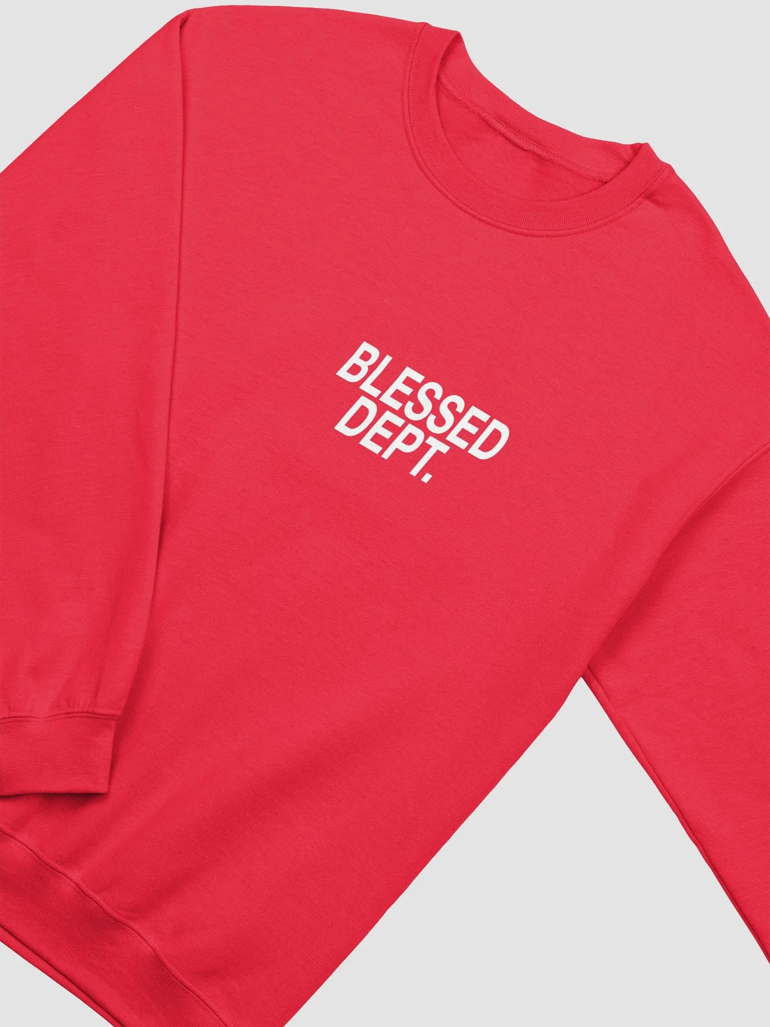 Blessed Dept. White Font Sweatshirt product image (39)