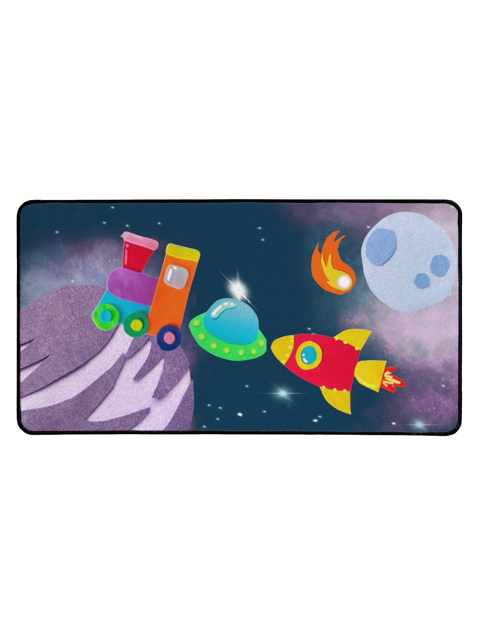 Space Train Large Deskmat product image (1)