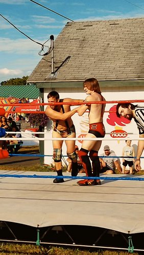 Daily wrestling at the 2026 @skowheganstate 

#professionalwrestling #wrestling #portlandmaine #bangormaine #WWE2K26