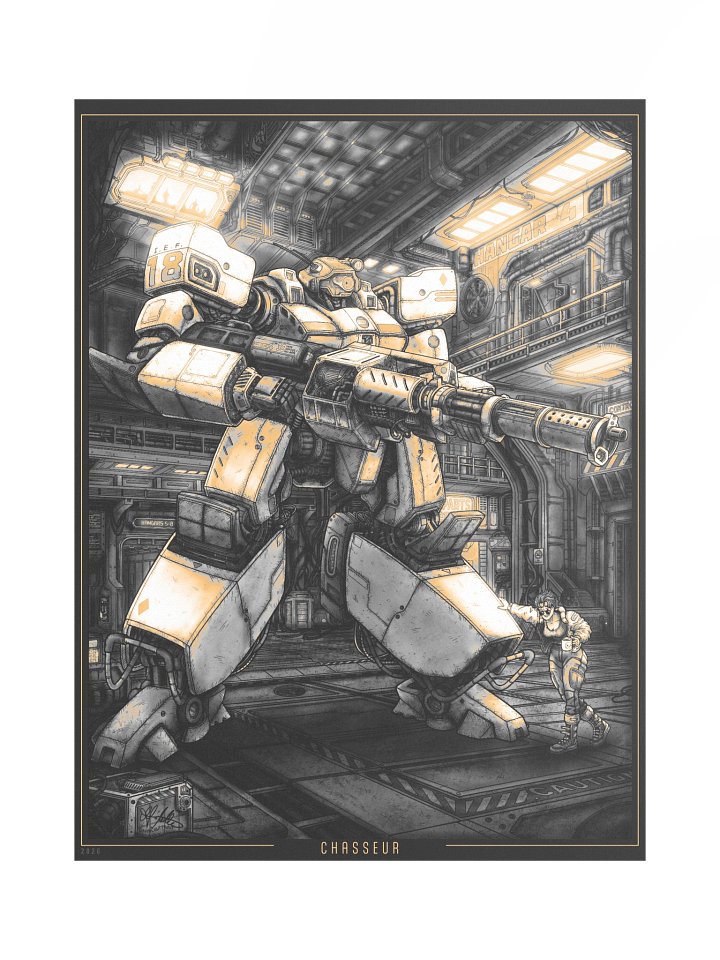 "Chasseur" Amber Ver. Print - 18x24 product image (1)