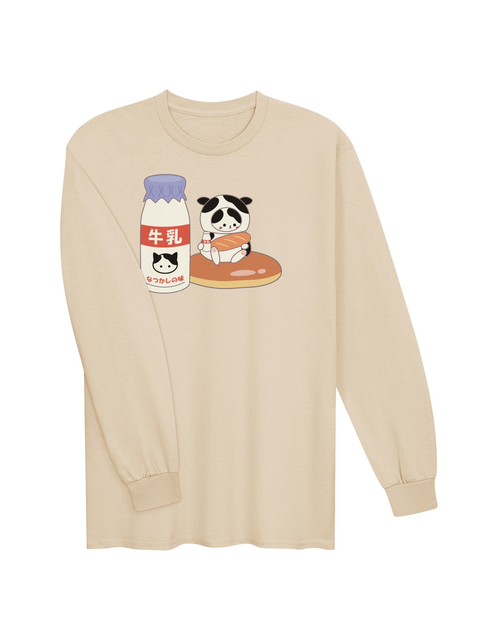 Milk Cat - Unisex Adul Long Sleeve T-shirt product image (20)