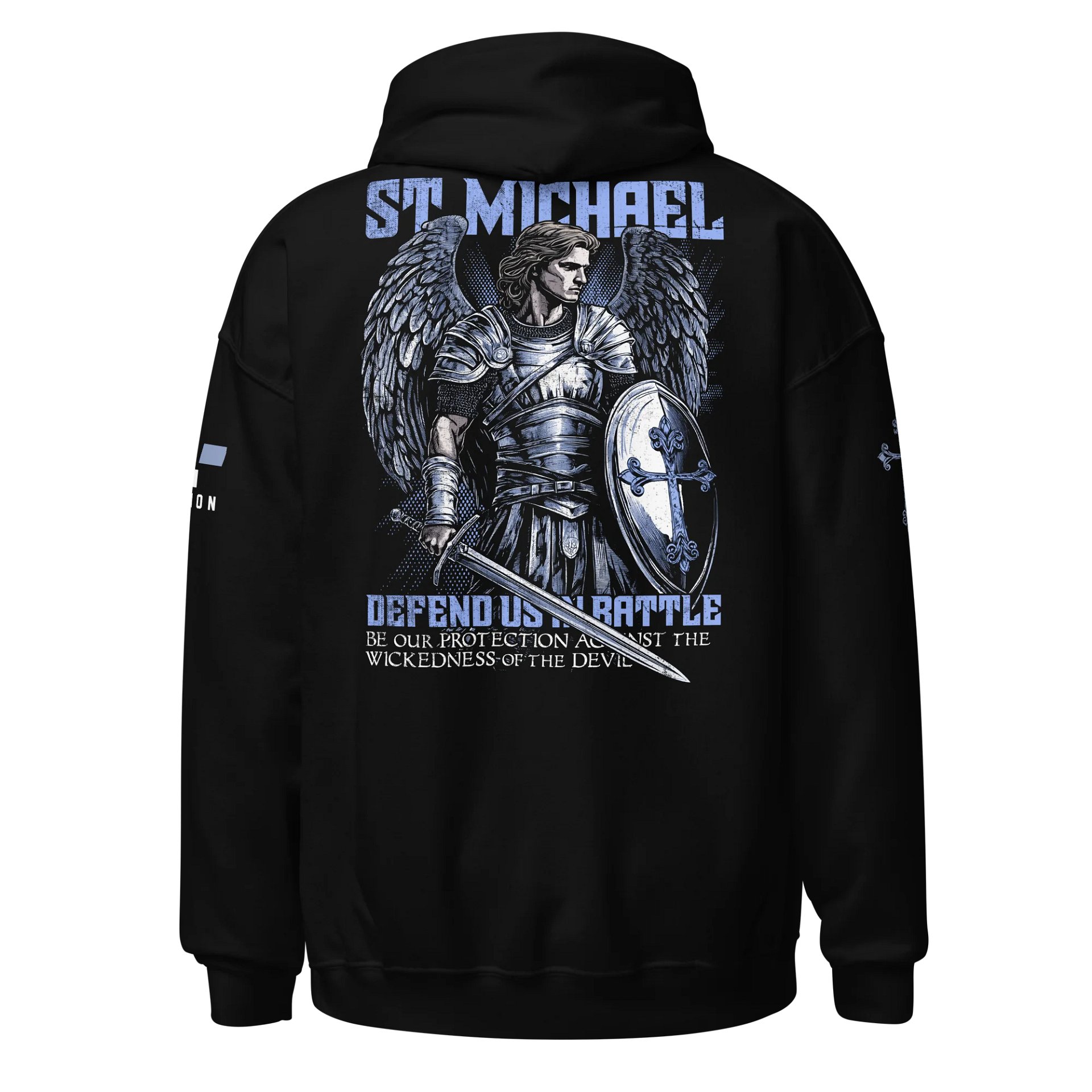 St. Michael: Defend Us in Battle Hoodie product image (1)