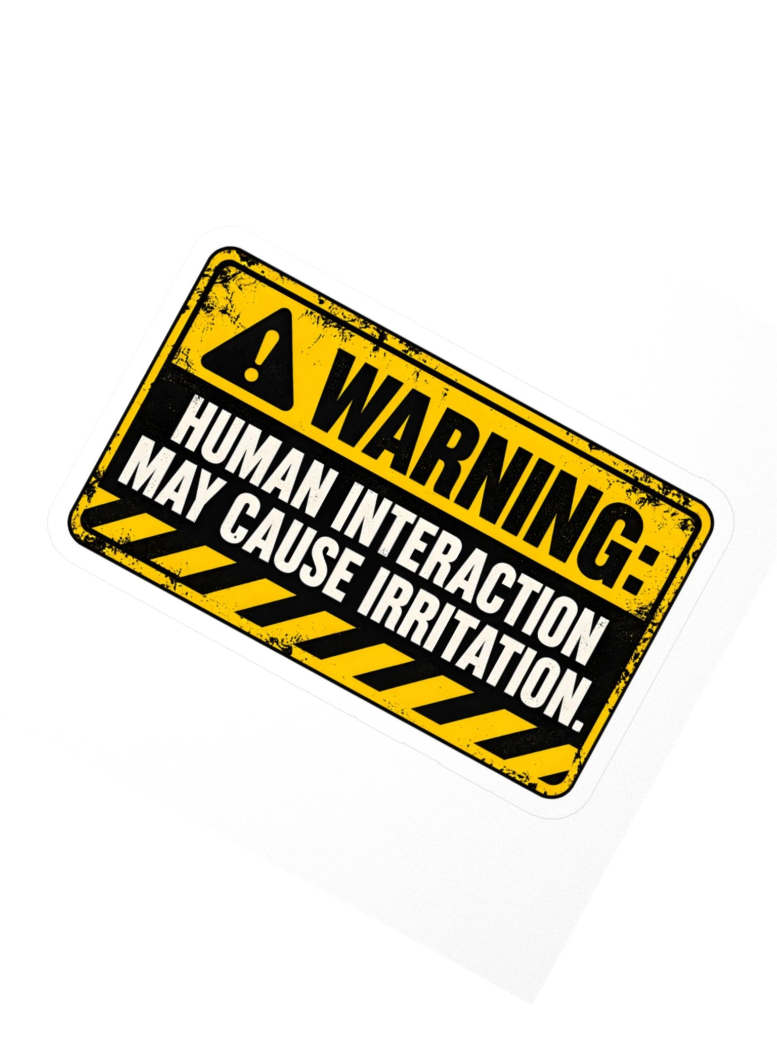 Warning: Human Interaction™ Sticker product image (2)