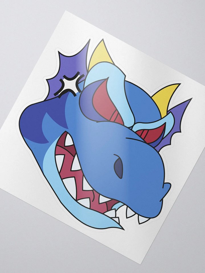 Angry Dragon Blue Sticker product image (2)