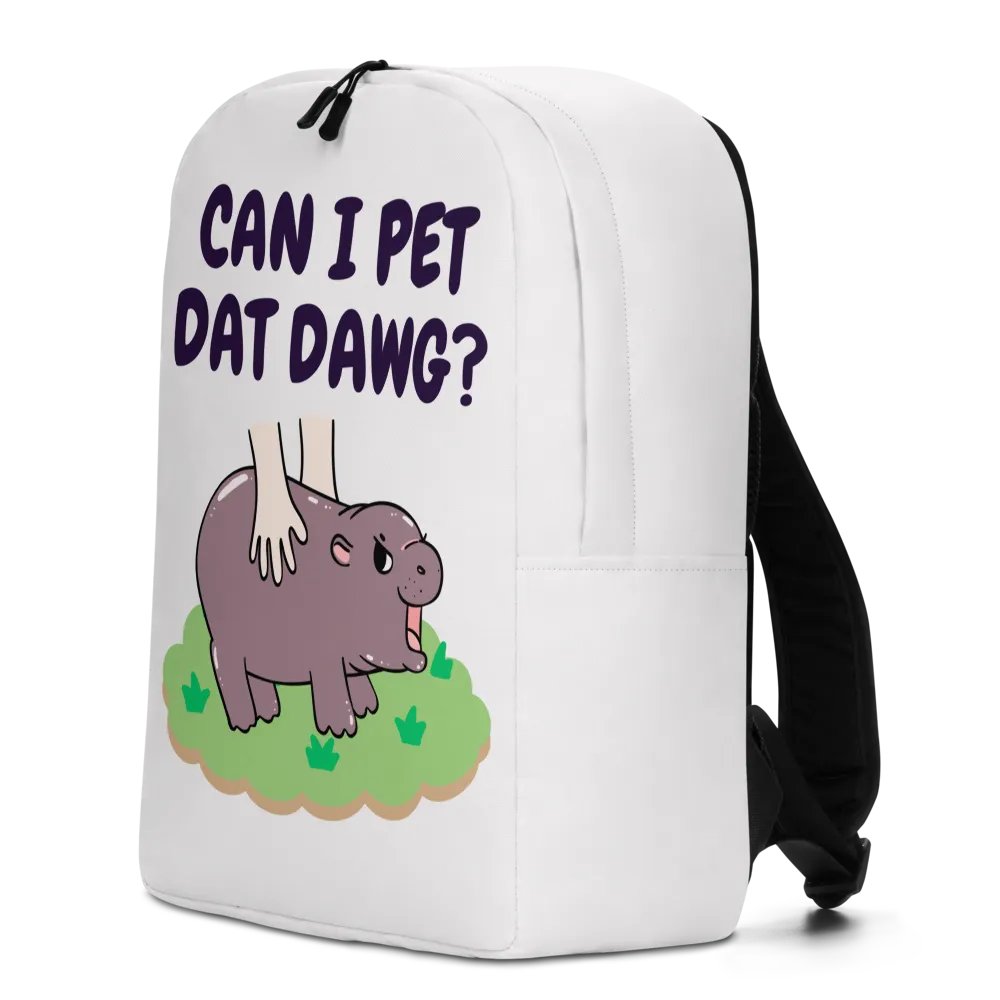 MOODENG'S CAN I PET DAT DAWG? WHITE BACKPACK product image (7)