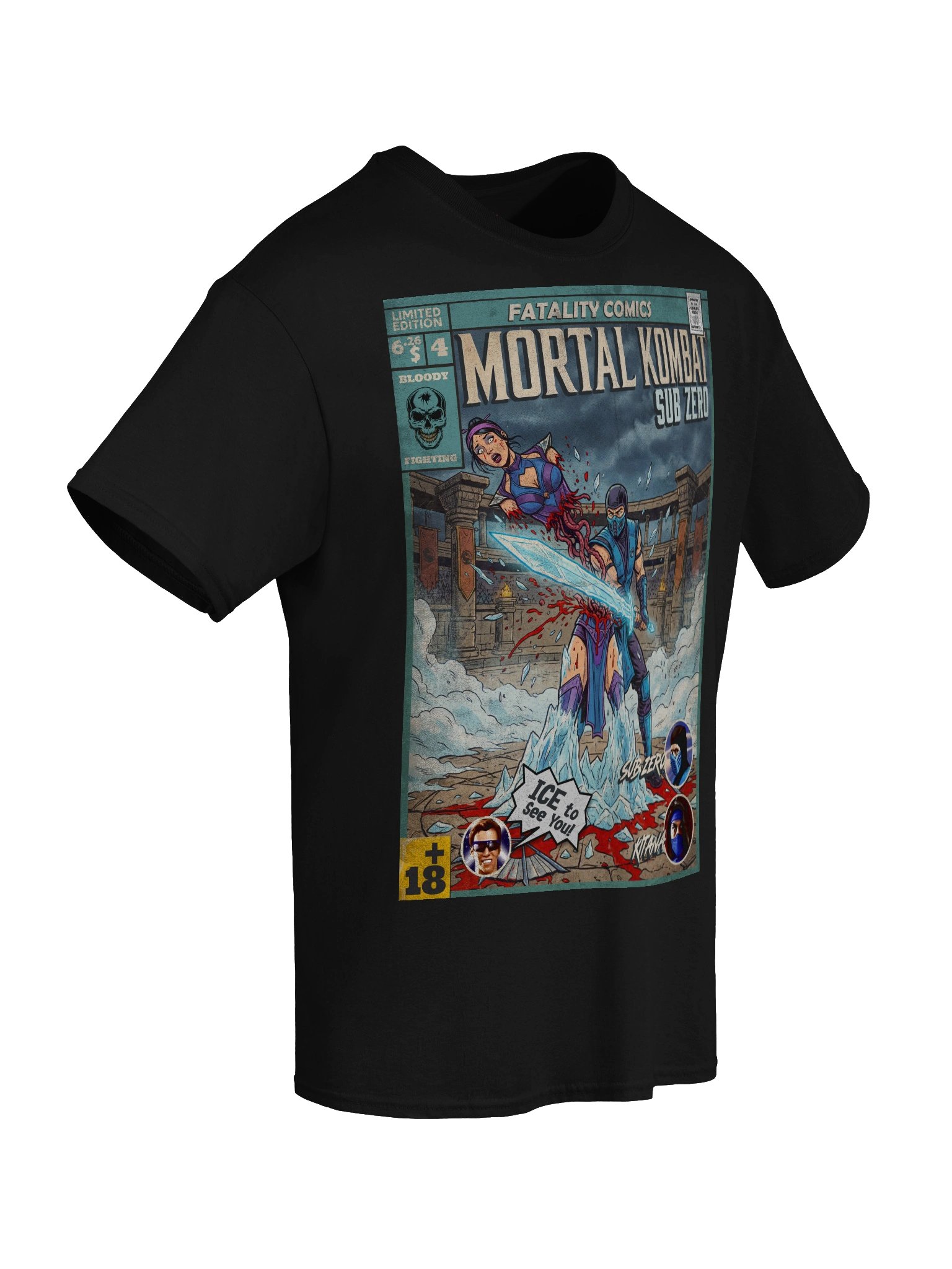 Mortal Kombat Sub-Zero Comic Art T-Shirt product image (6)