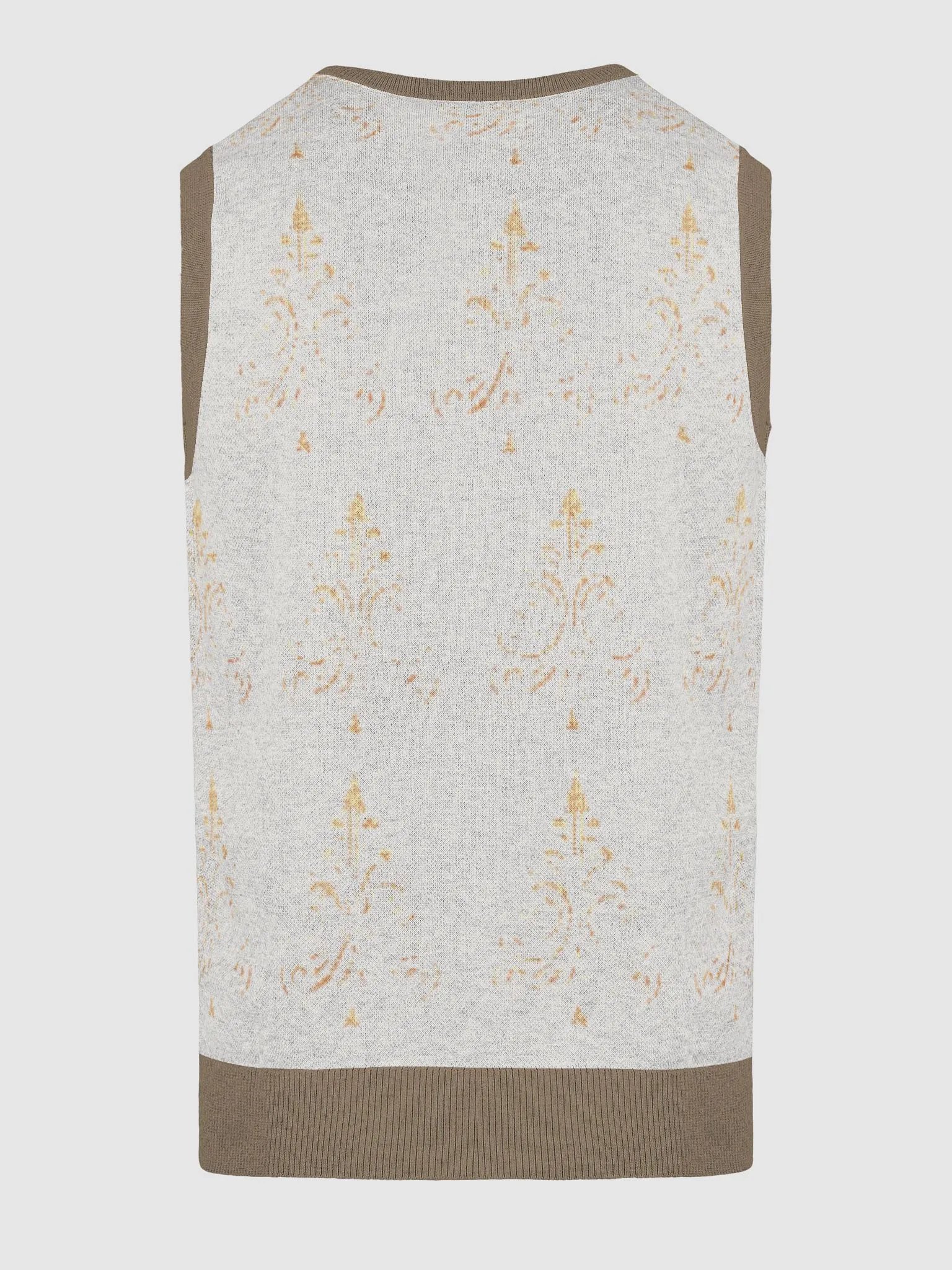 Customizable Jacquard V-Neck Vest product image (4)