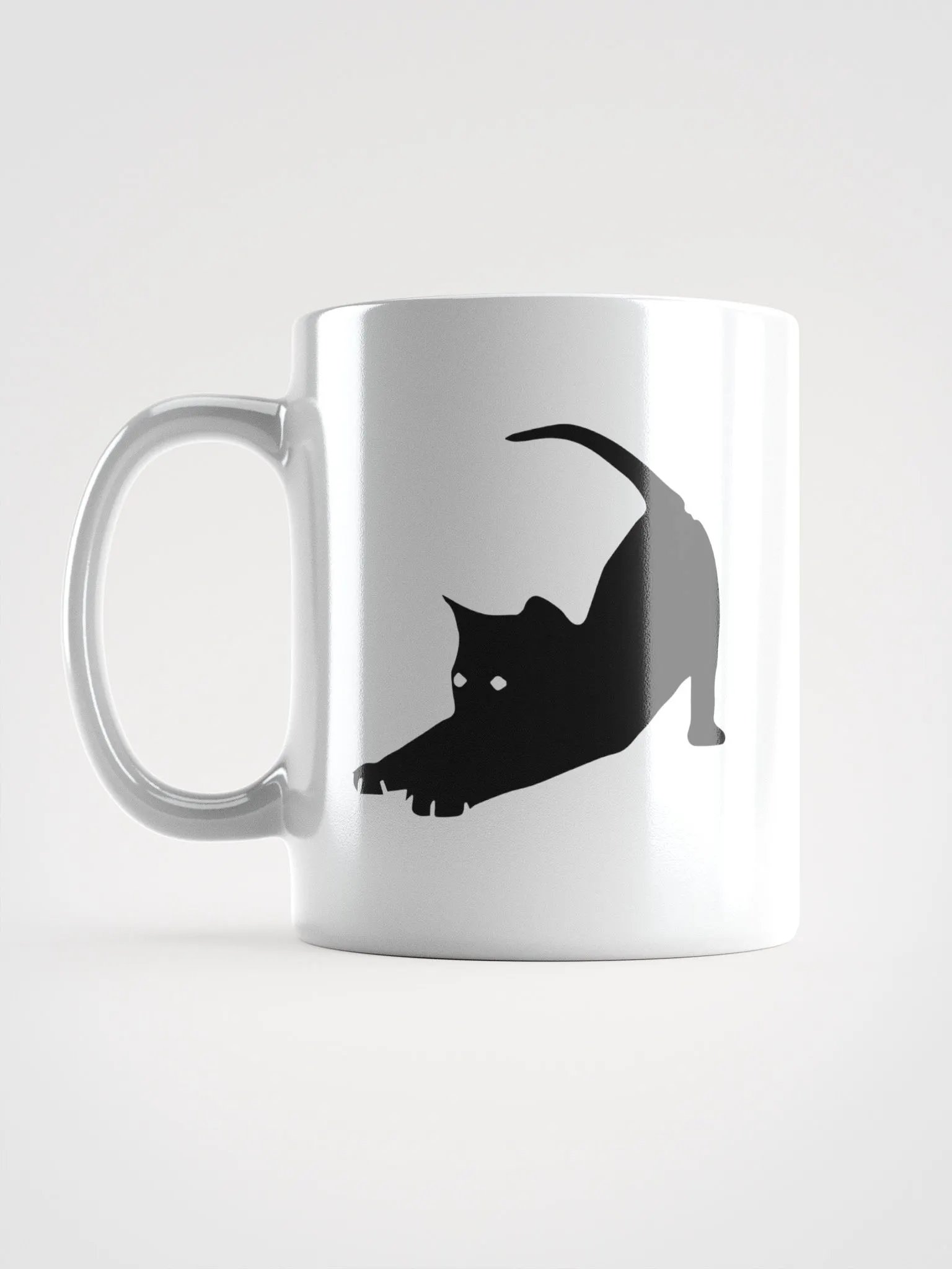 Stretching Black Cat Mug product image (1)