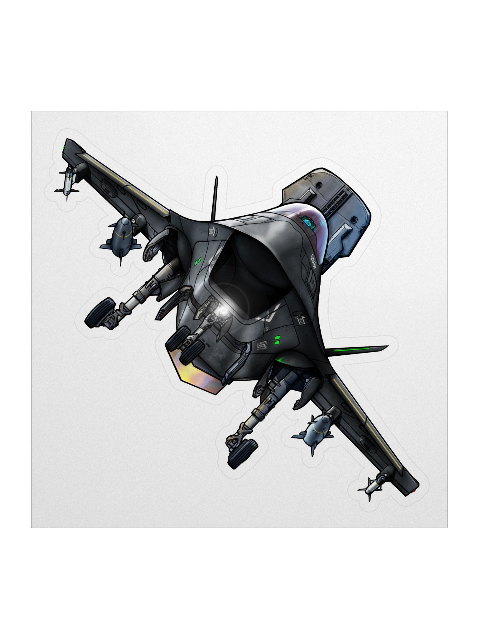 Vortex - Spec Ops Black (5.5 inch Sticker) product image (1)