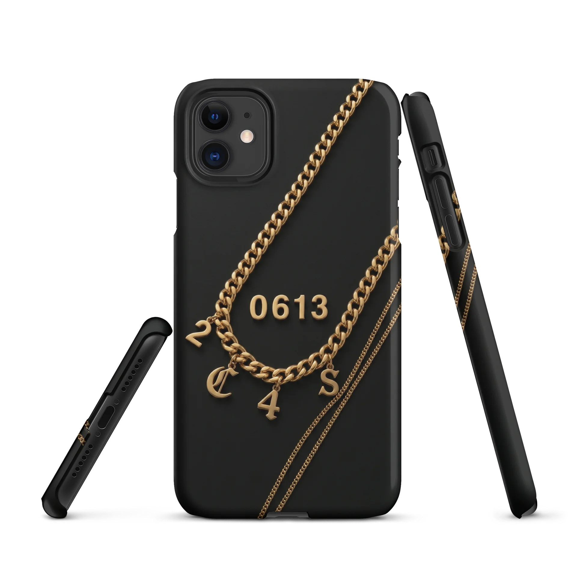 Gold Charm Chain iPhone Snap Case product image (1)